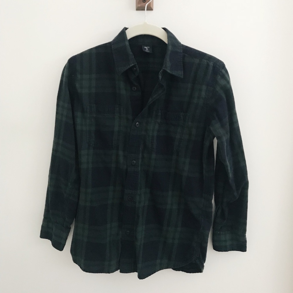 Plaid button down